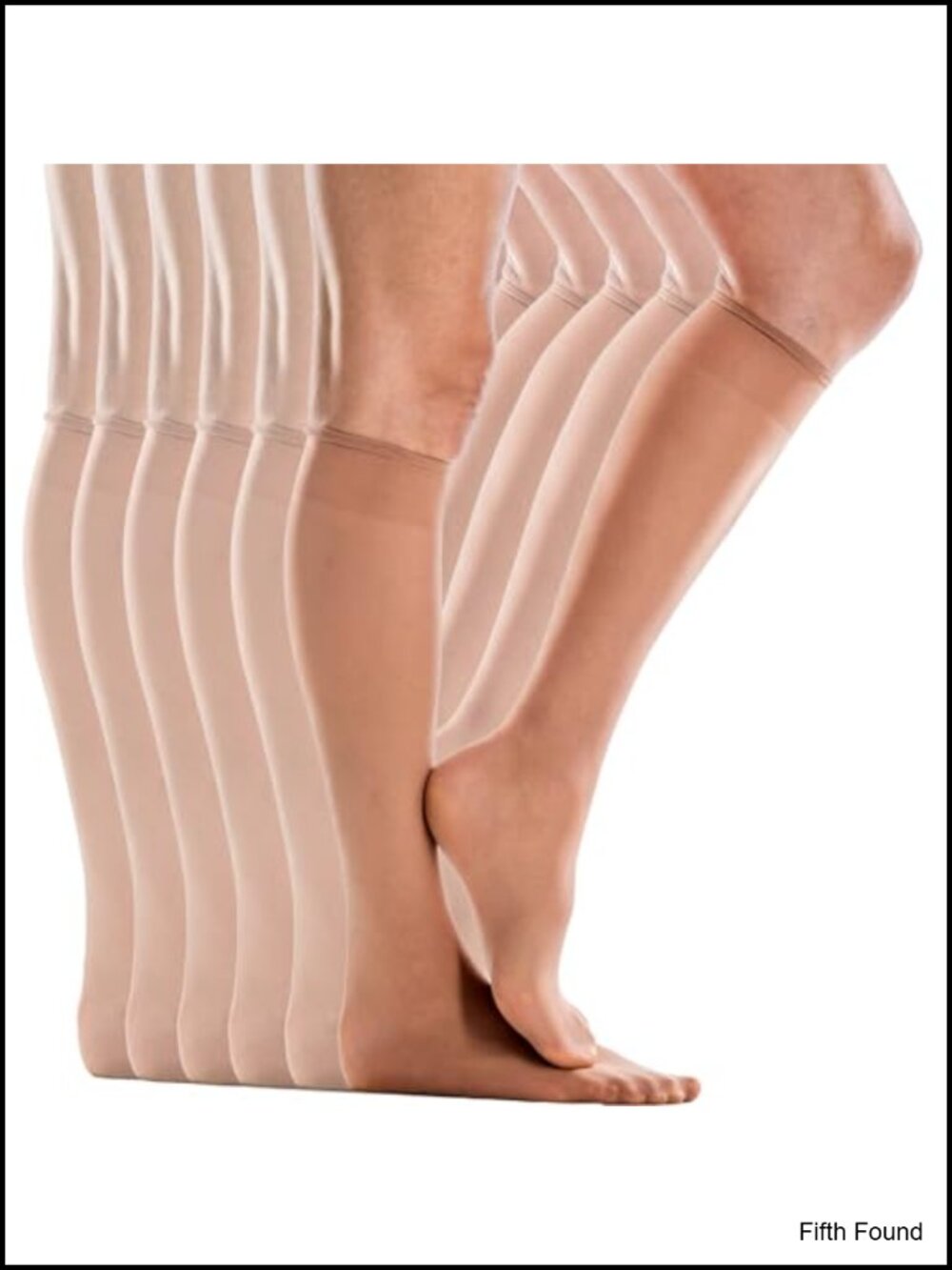 Ultra Knee Hi Sheers with Energizing Support 6 Pair Pack